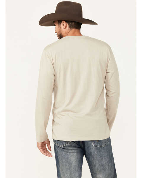 Image #4 - Ariat Men's Logo Long Sleeve Graphic T-Shirt, Tan, hi-res