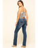 Rock & Roll Denim Women's Medium Boyfriend Straight Jeans, Blue, hi-res