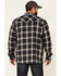Image #4 - Cody James Men's Storm Front Bonded Large Plaid Long Sleeve Button-Down Western Flannel Shirt, Navy, hi-res