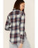 Image #4 - Flag & Anthem Women's Long Sleeve Pocket Button Shirt, Blue/white, hi-res