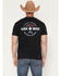 Image #1 - Kick Brass Men's Because Of The Brace Short Sleeve Graphic T-Shirt, Black, hi-res