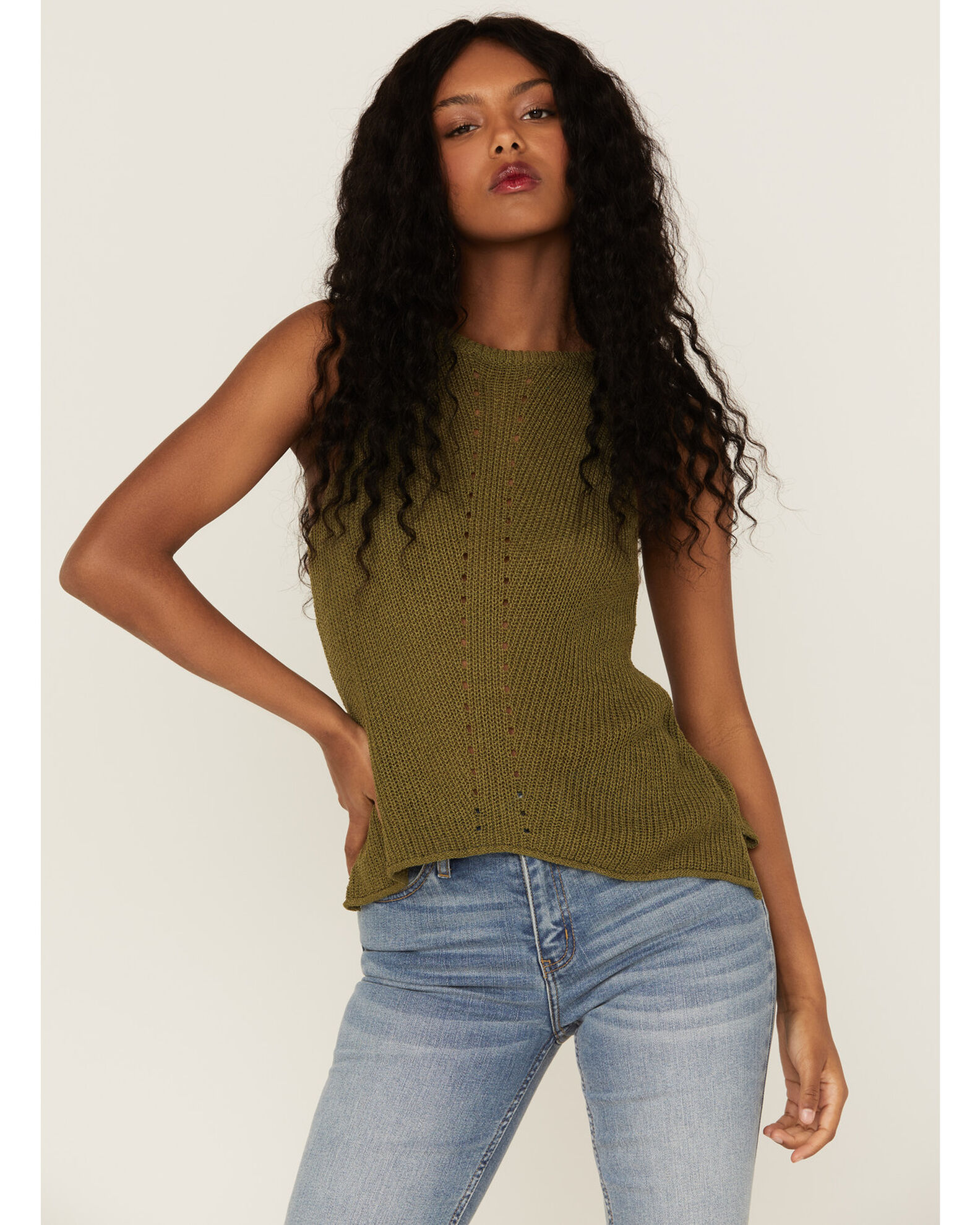 Sweater knit hotsell tank top