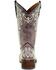 Image #7 - Corral Girls' Crater Bone Embroidered Western Boots - Broad Square Toe, Brown, hi-res