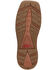 Image #7 - Justin Men's Stampede Rush Short Base Performance Western Boots - Broad Square Toe, Brown, hi-res