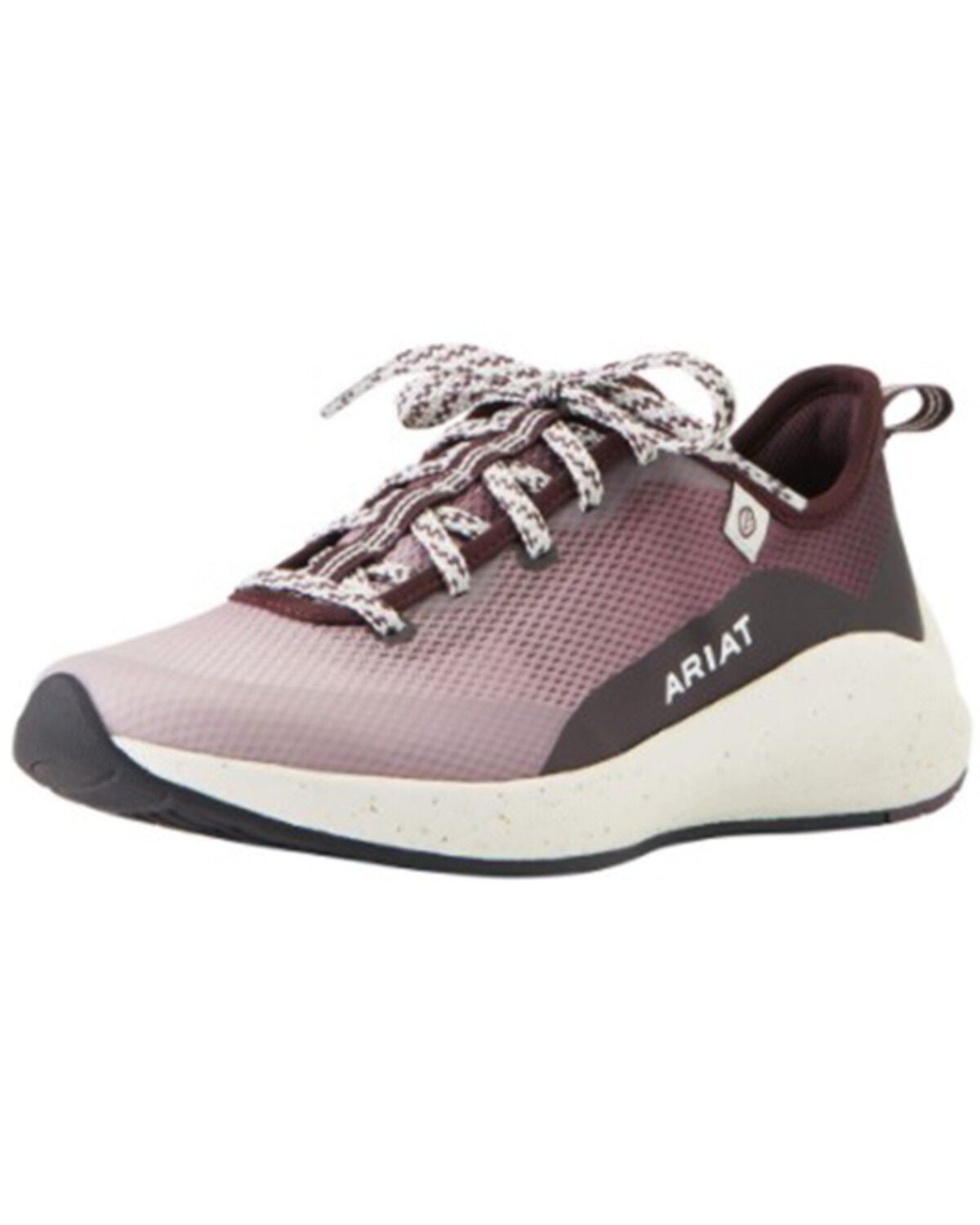 Ariat Women's Shiftrunner Lace-Up Soft Work Sneakers - Round Toe, Pink, hi-res