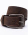Hawx® Men's Roller Buckle Basket-Weave Belt , Brown, hi-res