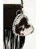 Image #1 - Shyanne Marlowe Hair-On Heart Coin Purse Bag Charm, Black, hi-res
