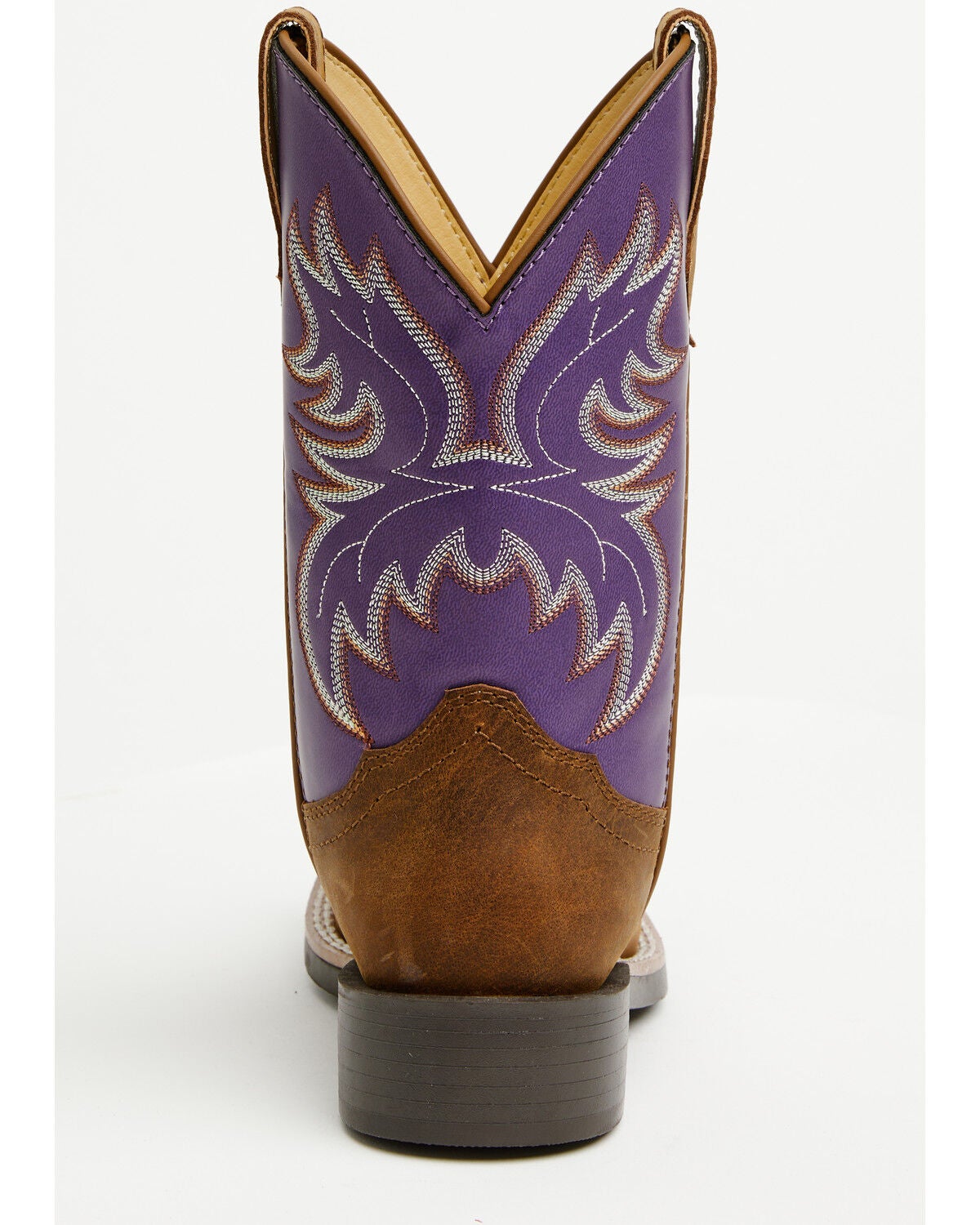Image #5 - Shyanne Girls' Hannah Performance Western Boots - Broad Square Toe, Purple, hi-res