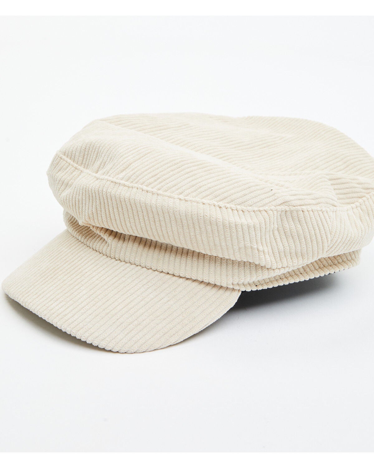 Image #1 - Cleo + Wolf Women's Corduroy Lieutenant's Cap, Cream, hi-res