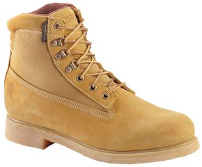 Chippewa Waterproof & Insulated Nubuc 6" Lace-Up Work Boots - Round Toe, Golden Tan, hi-res