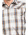 Roper Men's Brown Large Plaid Long Sleeve Western Shirt , Brown, hi-res