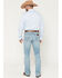 Image #3 - Wrangler Retro Men's WRT20 Fallon Light Wash Relaxed Bootcut Stretch Denim Jeans, Light Wash, hi-res