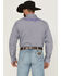 Image #4 - Wrangler Men's Printed Logo Long Sleeve Button-Down Western Shirt, Navy, hi-res