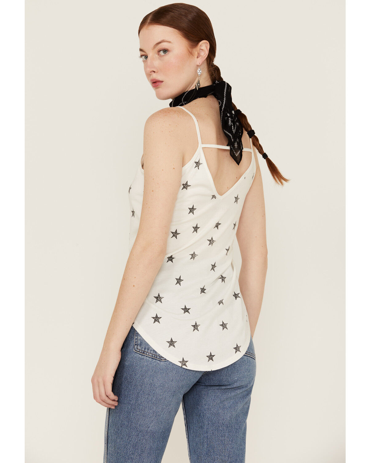 Image #3 - Shyanne Women's Star Print Cami, White, hi-res