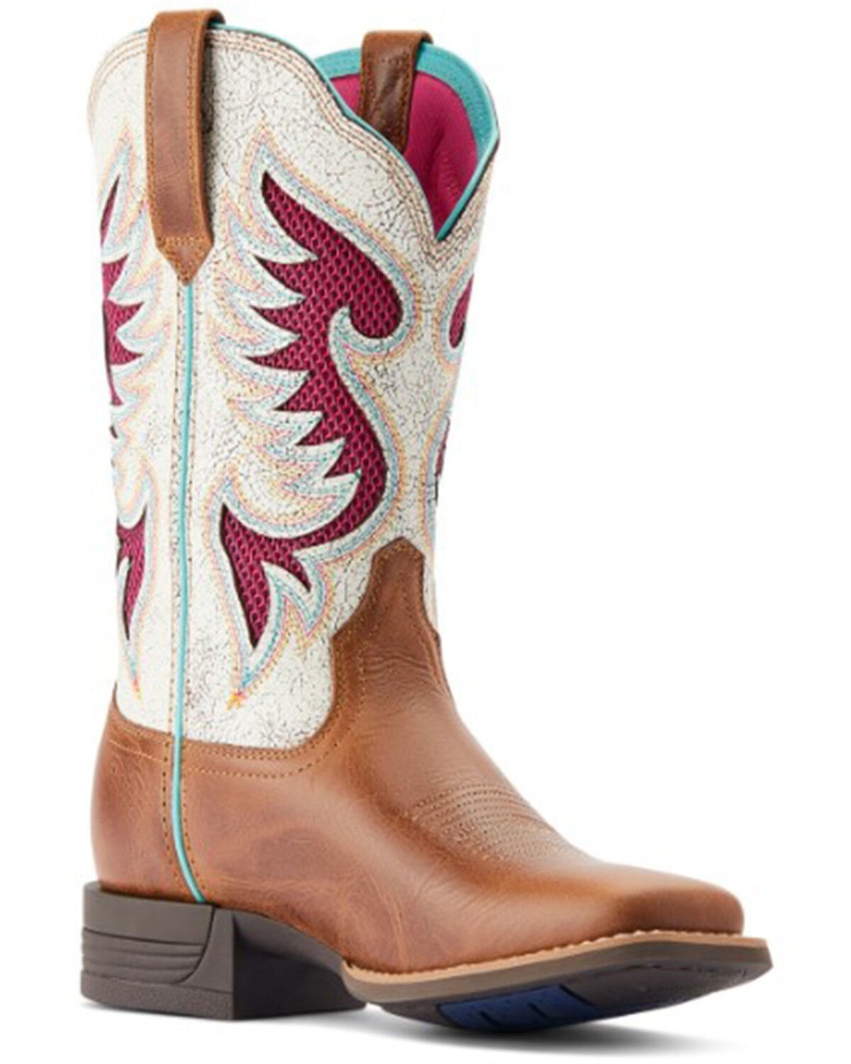 Image #1 - Ariat Women's Pinto VentTEK™ 360° Western Boots - Broad Square Toe, Brown, hi-res