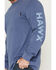 Image #3 - Hawx Men's Solid Graphic Logo Long Sleeve Work T-Shirt, Bright Blue, hi-res