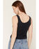 Image #4 - Affliction Women's Longhorn Embellished Sleeveless Tank Top, Black, hi-res