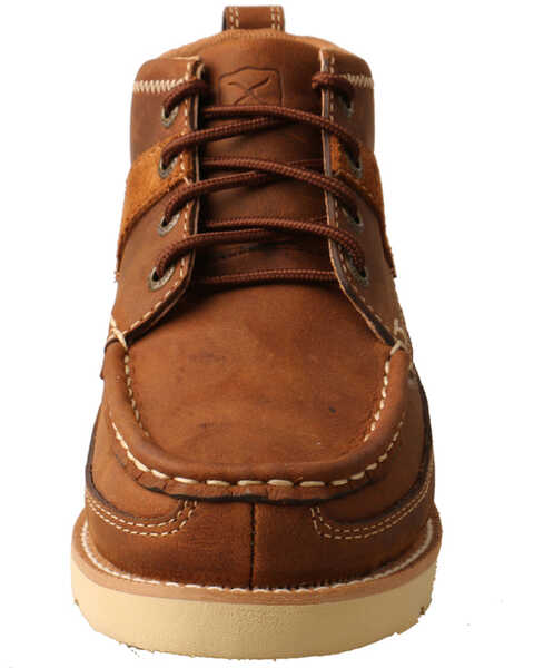 Twisted X Boys' Wedge Sole Work Boots - Soft Toe, Brown, hi-res