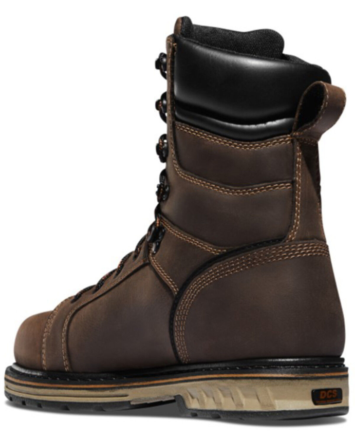 Image #3 - Danner Men's Steel Yard Lacer Work Boots - Steel Toe, Brown, hi-res