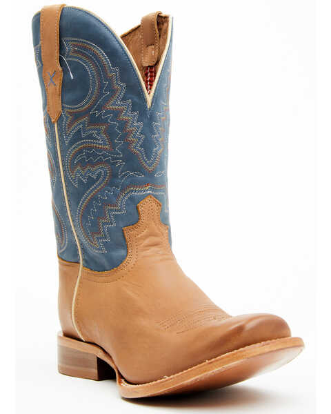 Twisted X Men's Rancher Western Boots - Broad Square Toe , Tan, hi-res