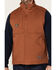Image #3 - Ariat Men's Rebar Duracanvas Zip-Front Sherpa Work Vest, Brown, hi-res