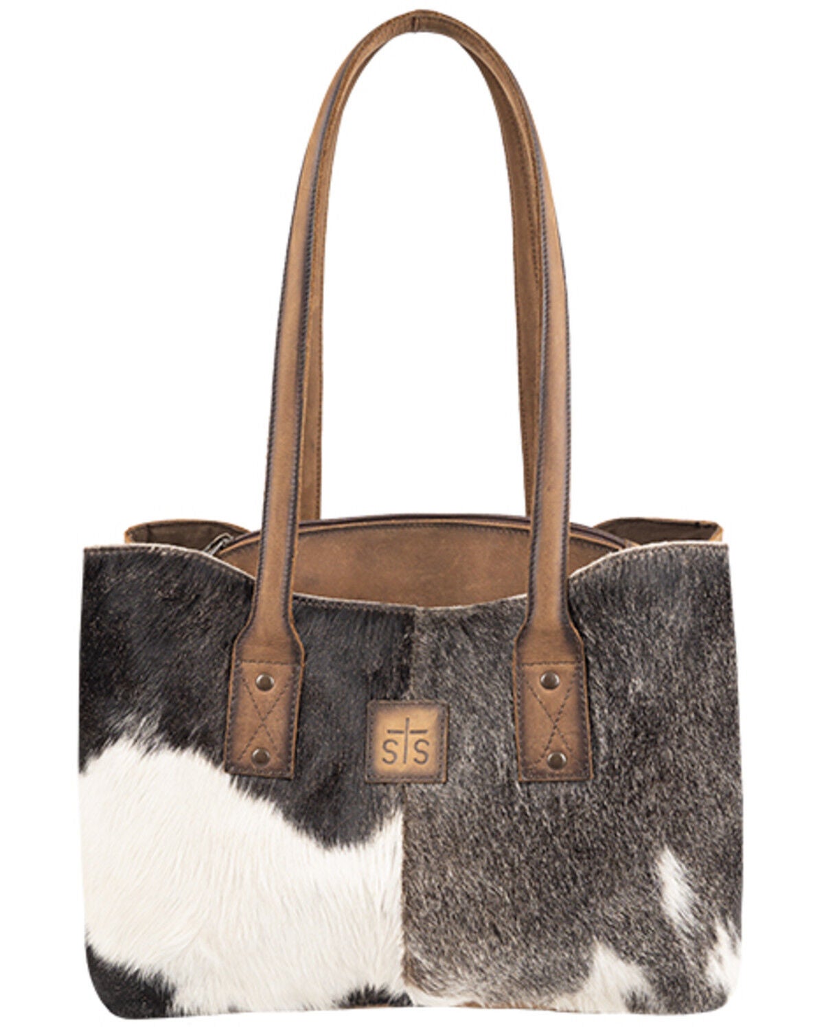 Image #1 - STS Ranchwear By Carroll Josie Cowhide Tote Bag, Brown, hi-res