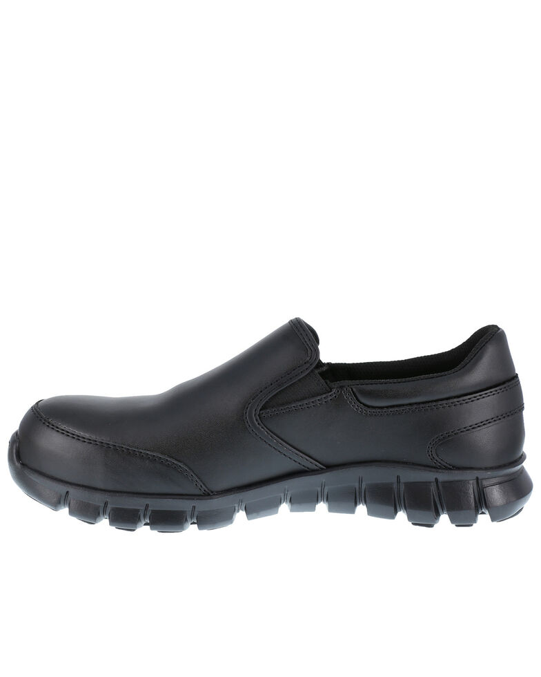 Reebok Women's Slip-On Sublite Work Shoes - Composite Toe, Black, hi-res
