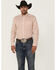 Image #1 - RANK 45® Men's Desert Walk Southwestern Print Long Sleeve Button-Down Stretch Western Shirt, Caramel, hi-res
