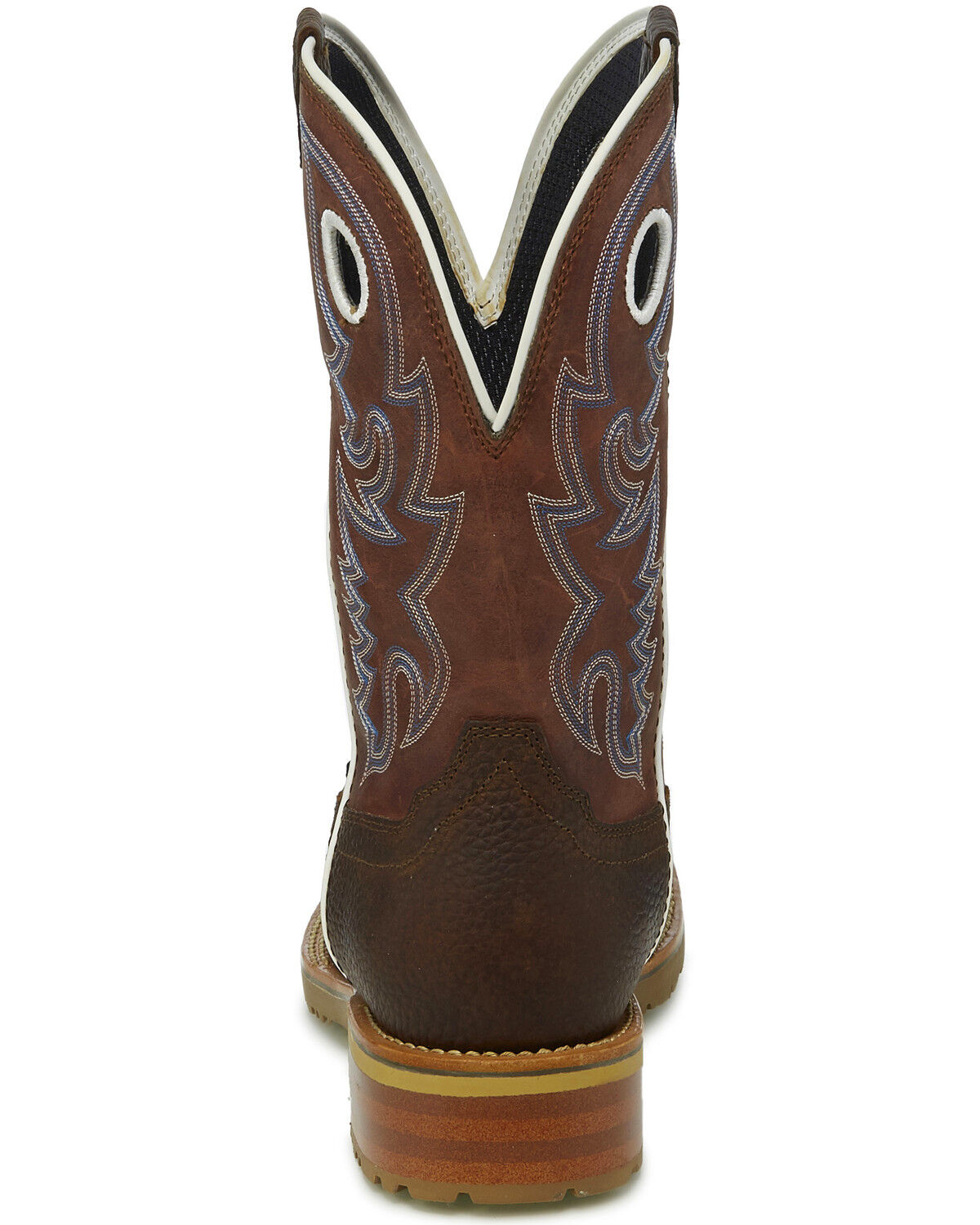 Image #3 - Justin Men's Marshal Western Work Boots - Steel Toe, , hi-res