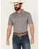 Image #1 - Cody James Men's Everett Geo Print Short Sleeve Button-Down Stretch Western Shirt, White, hi-res