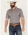 Image #1 - Cody James Men's Everett Geo Print Short Sleeve Button-Down Stretch Western Shirt , White, hi-res