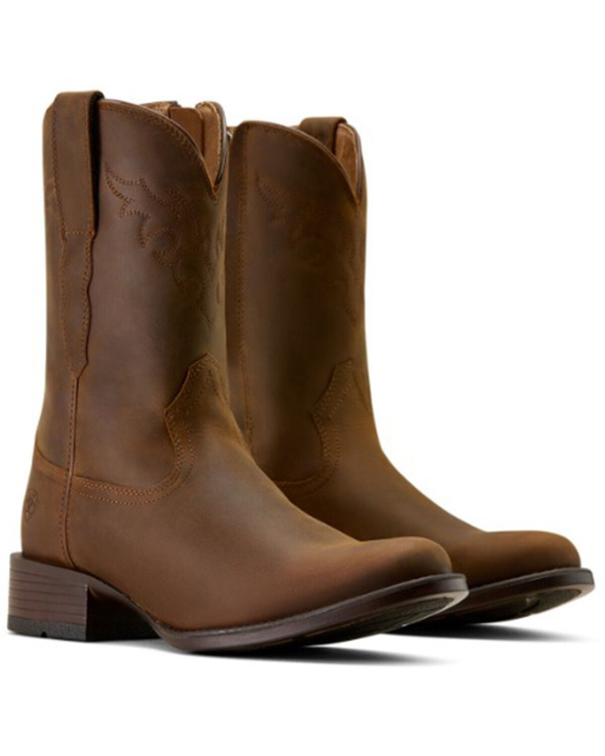 Image #4 - Ariat Men's Sonoro Western Roper Boots - Round Toe, Brown, hi-res
