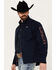 Image #2 - Cinch Men's Bonded Softshell Jacket, Navy, hi-res