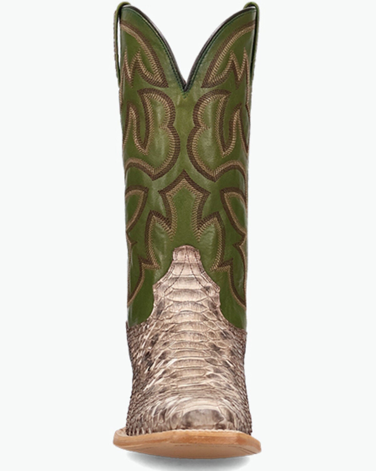 Image #4 - Dan Post Men's Exotic Python Western Boots - Square Toe, Brown, hi-res