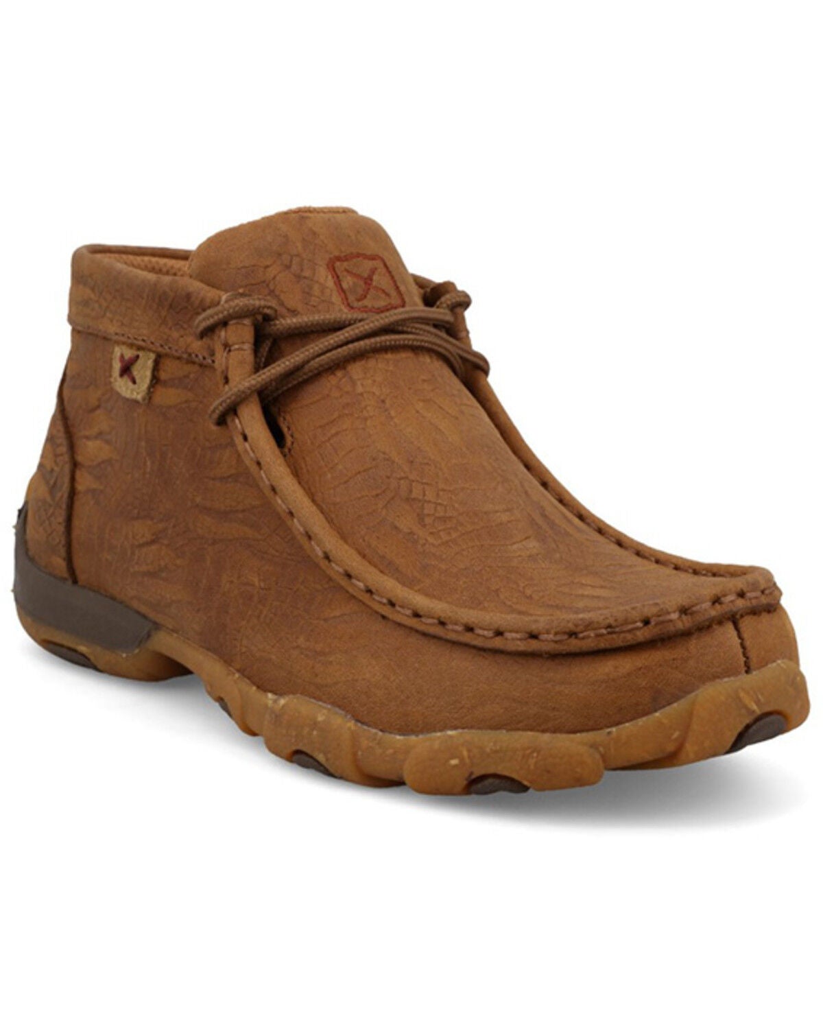 Twisted X Kid's Chukka Driving Mocs, Chestnut, hi-res
