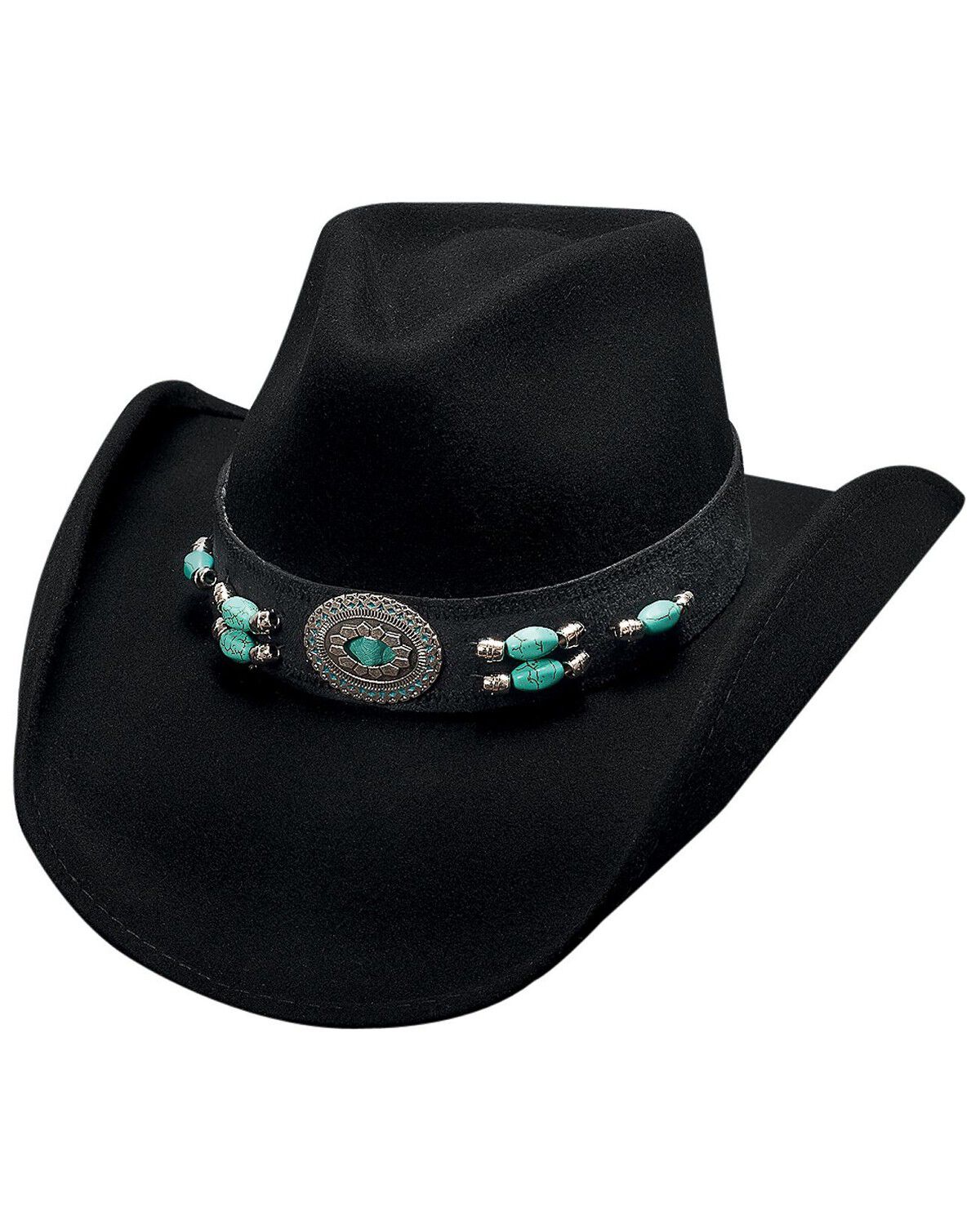 Image #1 - Bullhide Jewel of the West Wool Cowgirl Hat, Black, hi-res