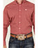 Image #3 - Cinch Men's Geo Print Long Sleeve Button-Down Western Shirt, Red, hi-res