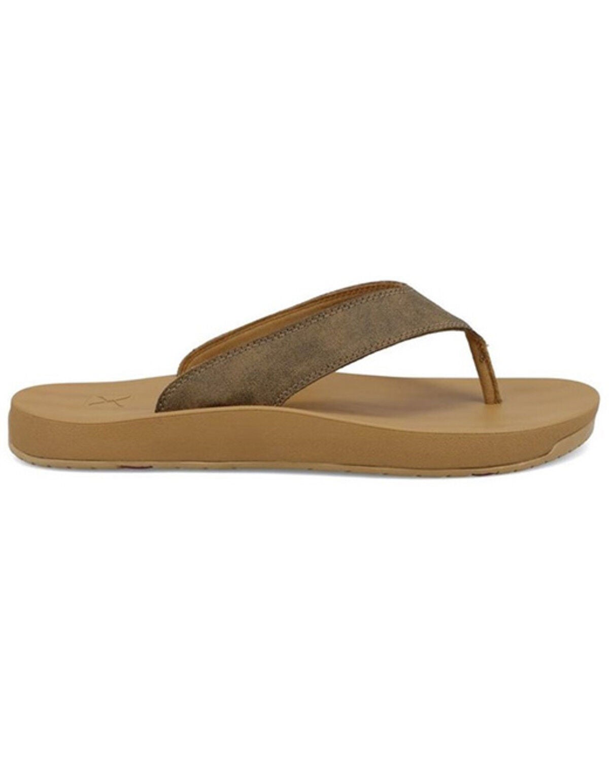Image #1 - Hooey by Twisted X Flip Flops, Brown, hi-res
