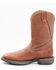Image #3 - Brothers and Sons Men's Lite Western Performance Boots - Broad Square Toe, Brown, hi-res