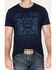 Image #3 - Cinch Men's Grit And Glory Short Sleeve Graphic T-Shirt, Navy, hi-res