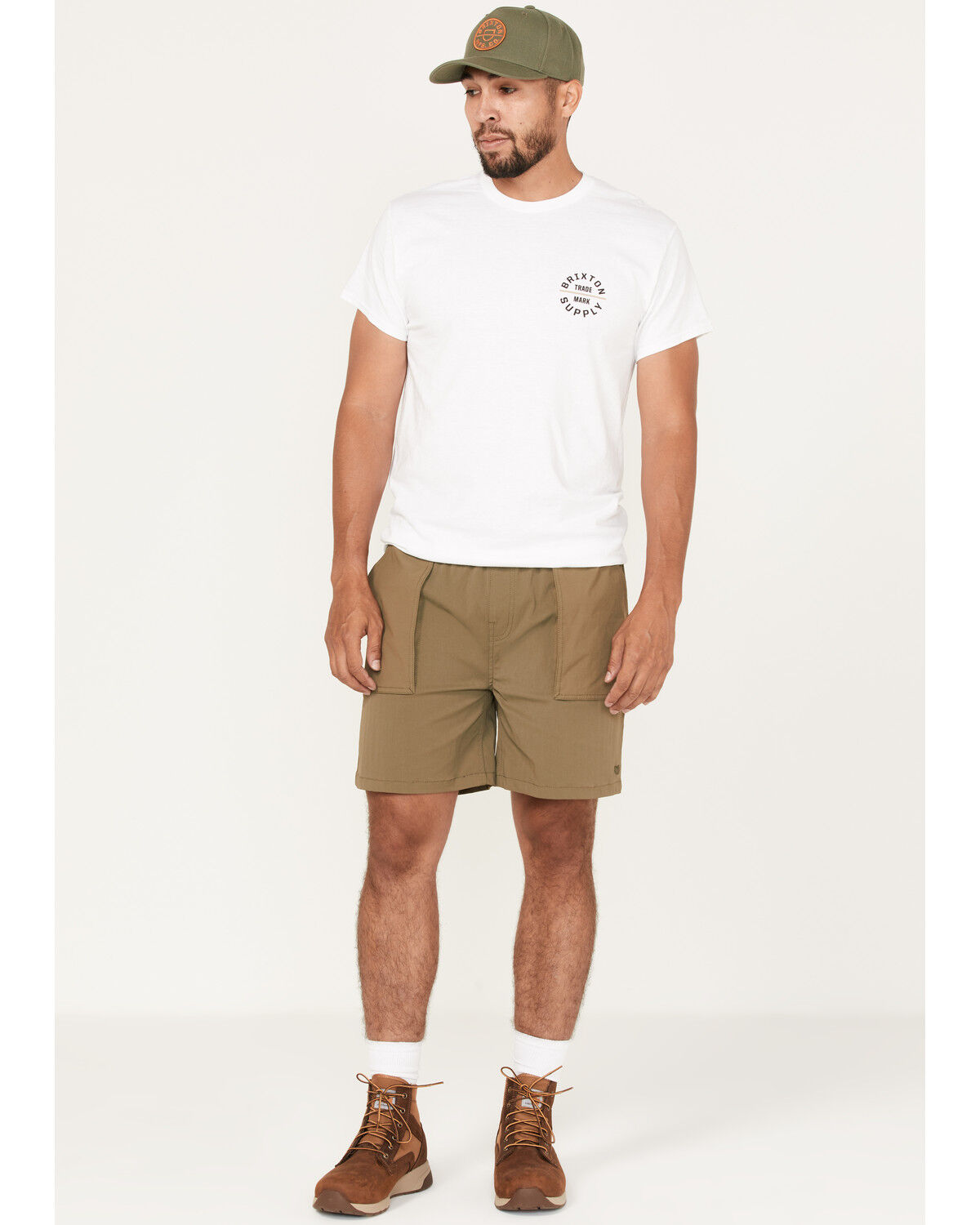 Image #1 - Brixton Men's Jupiter Service X Military Shorts, , hi-res