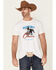 Image #1 - Cody James Men's Ivory Rodeo Classic Graphic Short Sleeve T-Shirt , Ivory, hi-res