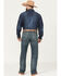 Image #3 - Cinch White Label Relaxed Fit Mid Rise Jeans Dark Stonewash, Indigo, hi-res