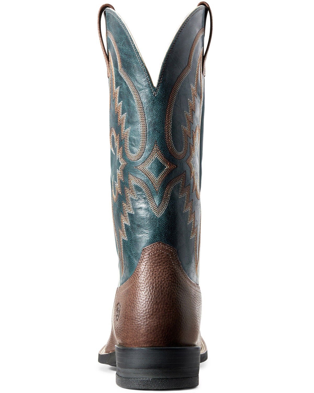 Image #2 - Ariat Men's Round Pen Saddle Western Performance Boots - Broad Square Toe, , hi-res