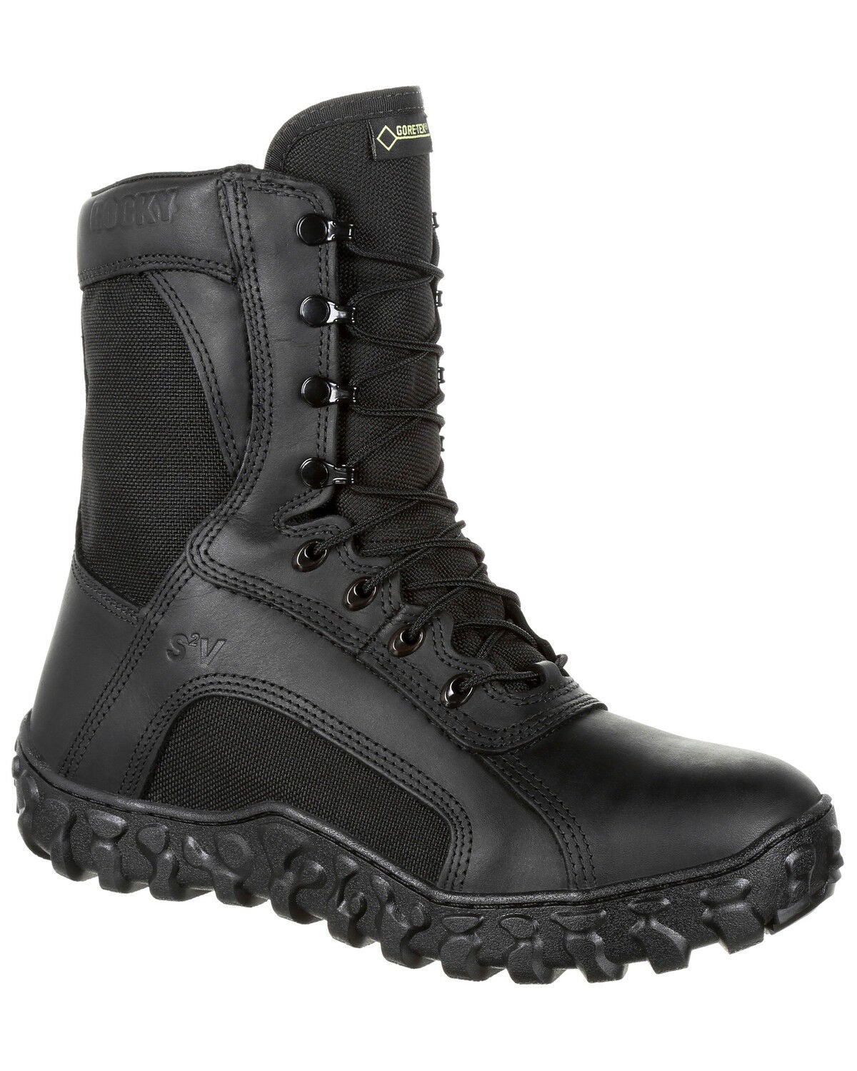 Rocky Men's S2V Insulated Waterproof Military Boots - Soft Toe, Black, hi-res