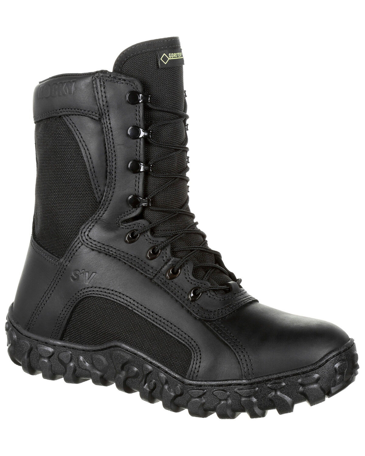 Image #1 - Rocky Men's S2V Insulated Waterproof Military Boots - Soft Toe, Black, hi-res