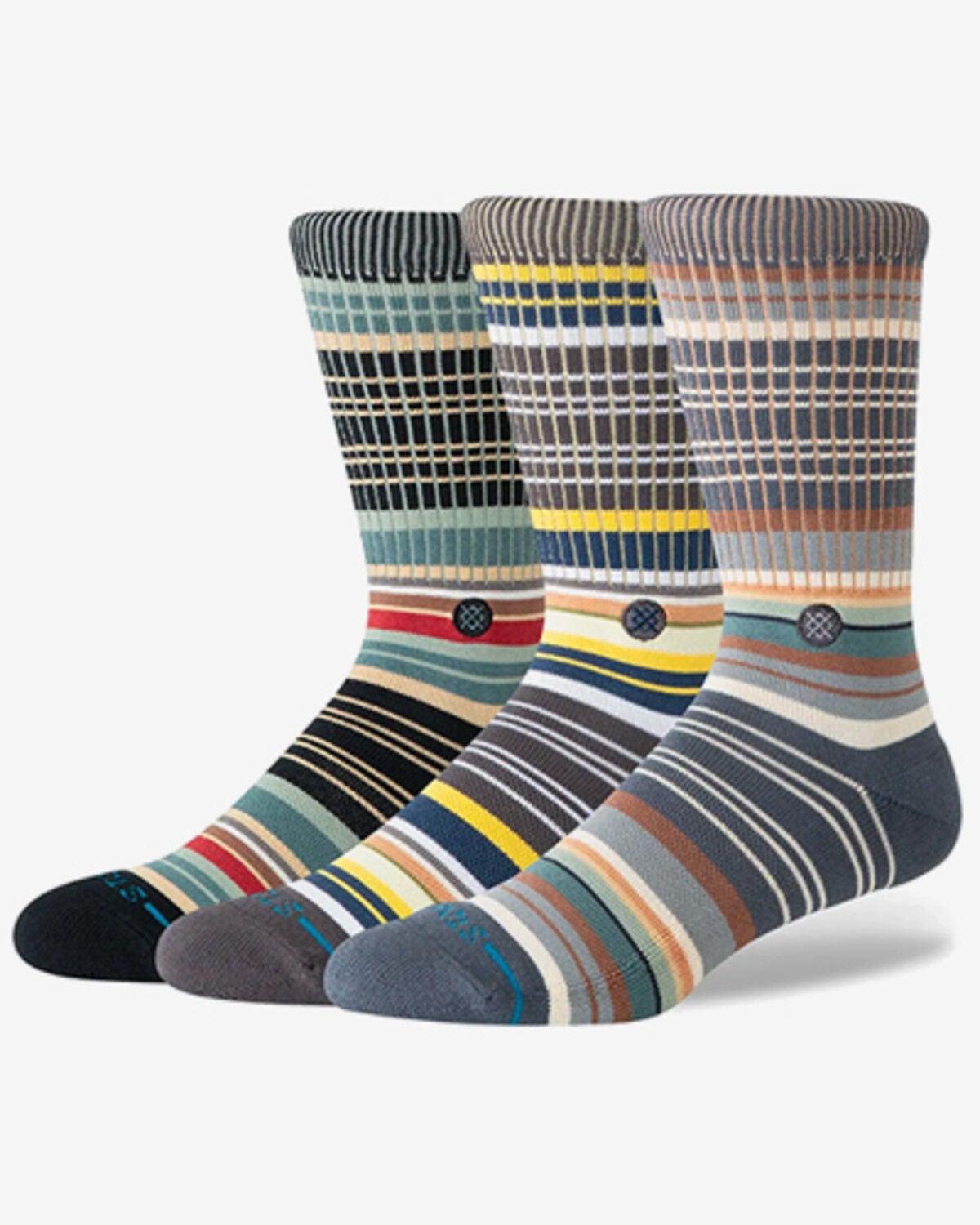 Stance Men's Jorongo Pop Crew Sock Pack - 3 Piece, Multi, hi-res
