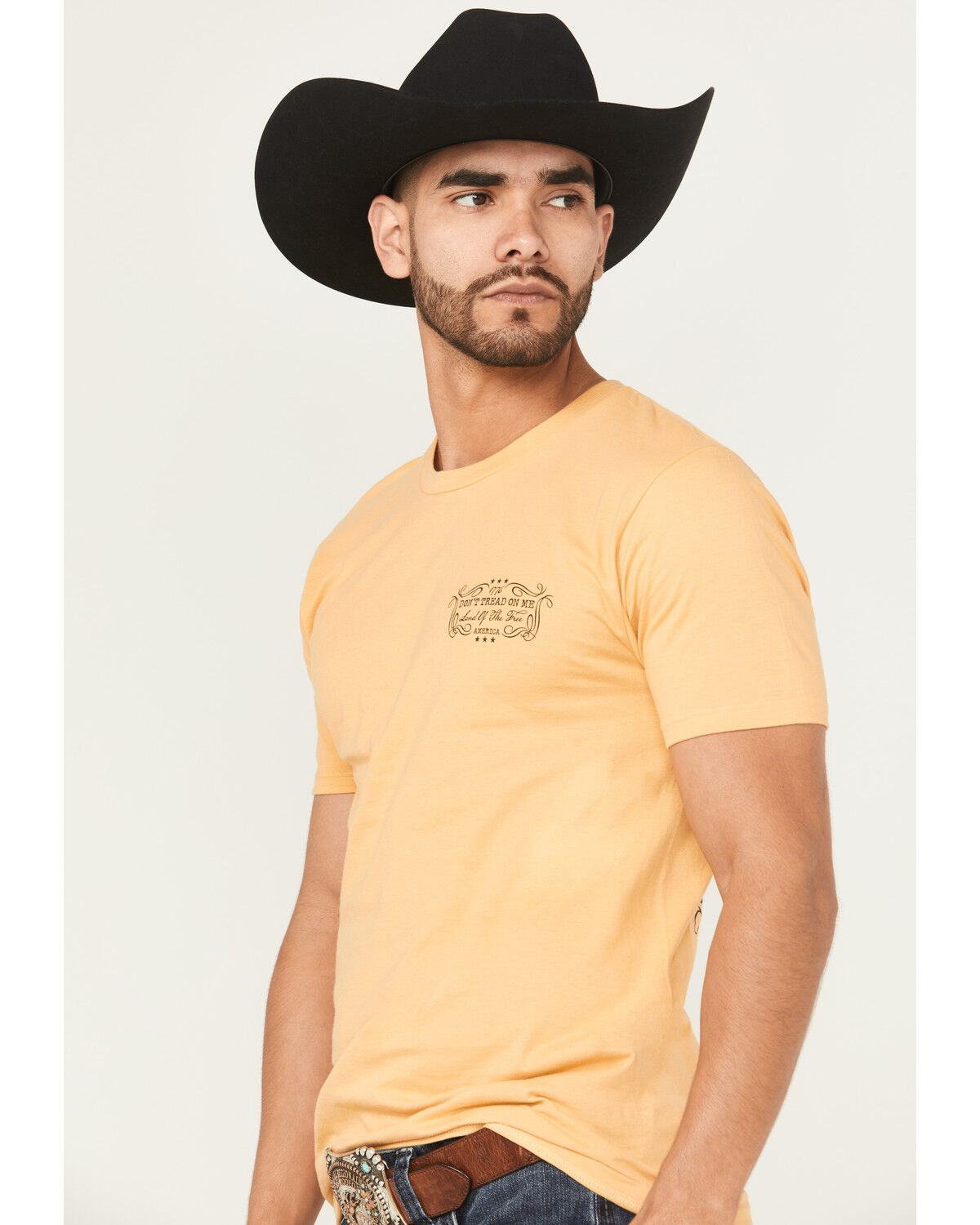 Image #4 - Howitzer Men's Liberty Short Sleeve Graphic T-Shirt, Yellow, hi-res