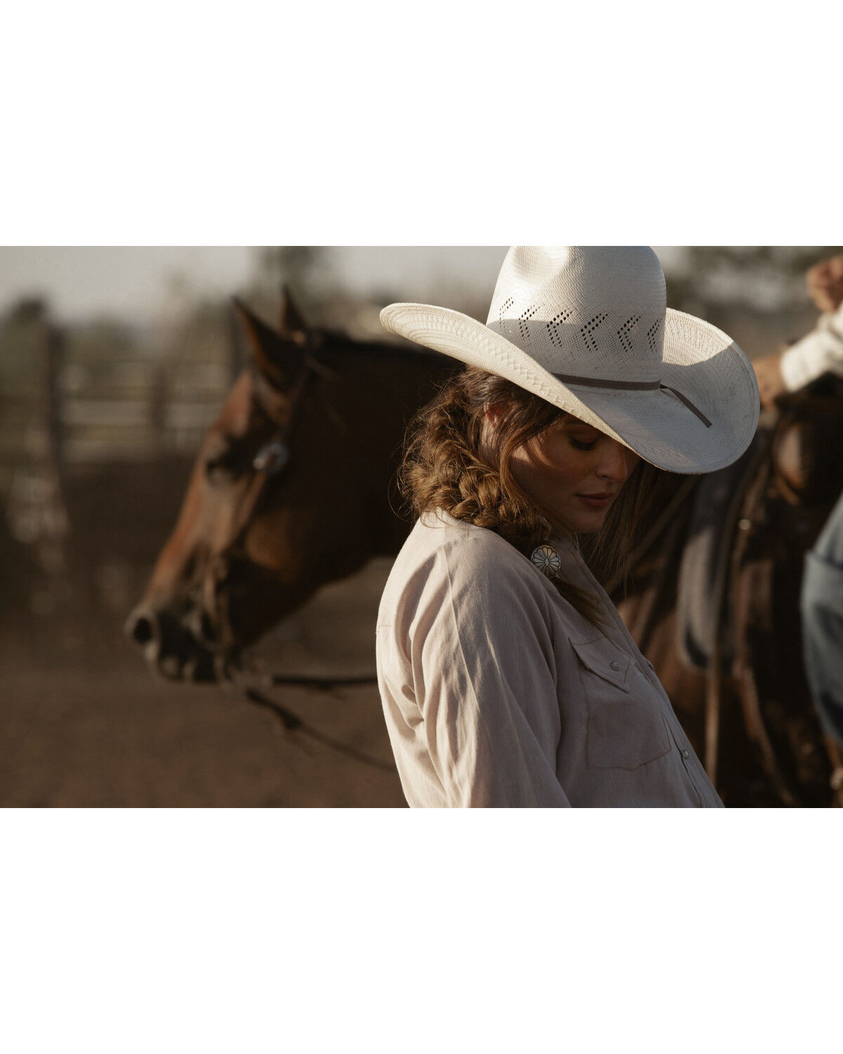 Image #1 - Cowboygirl by Jenna Paulette Women's Solid Long Sleeve Pearl Snap Western Shirt, Tan, hi-res