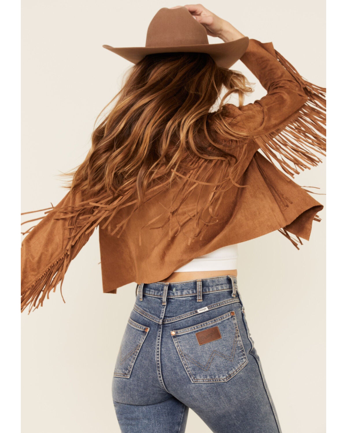 camel fringe jacket
